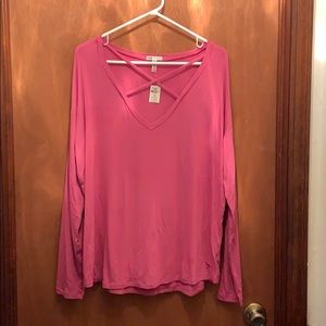 NEW VS Pink super soft LS tee
